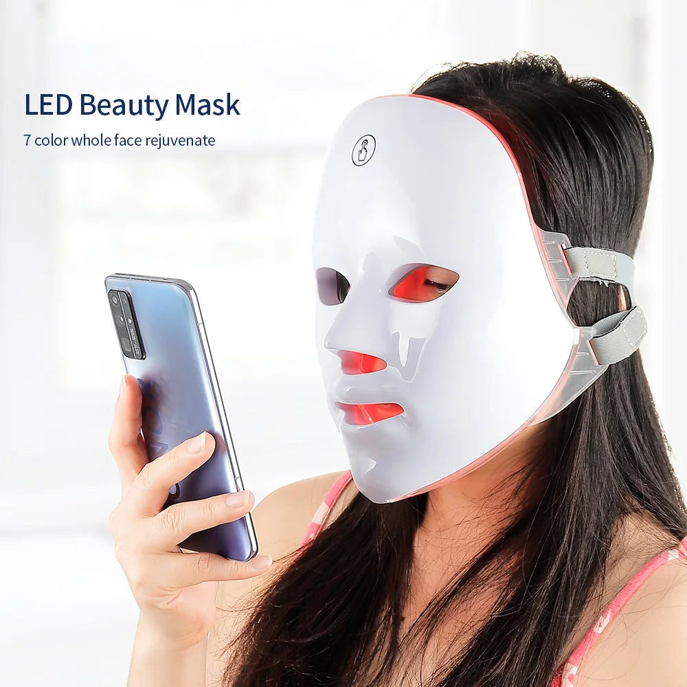 Red Light Mask (For Acne, Wrinkles, And Skin Elasticity)